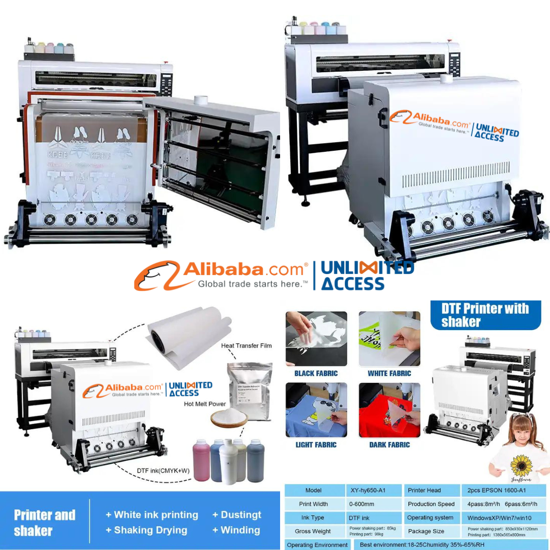 MÁY IN 2IN1 IN NHIỆT, MÁY LẮC BỘT IN ÁO THUN