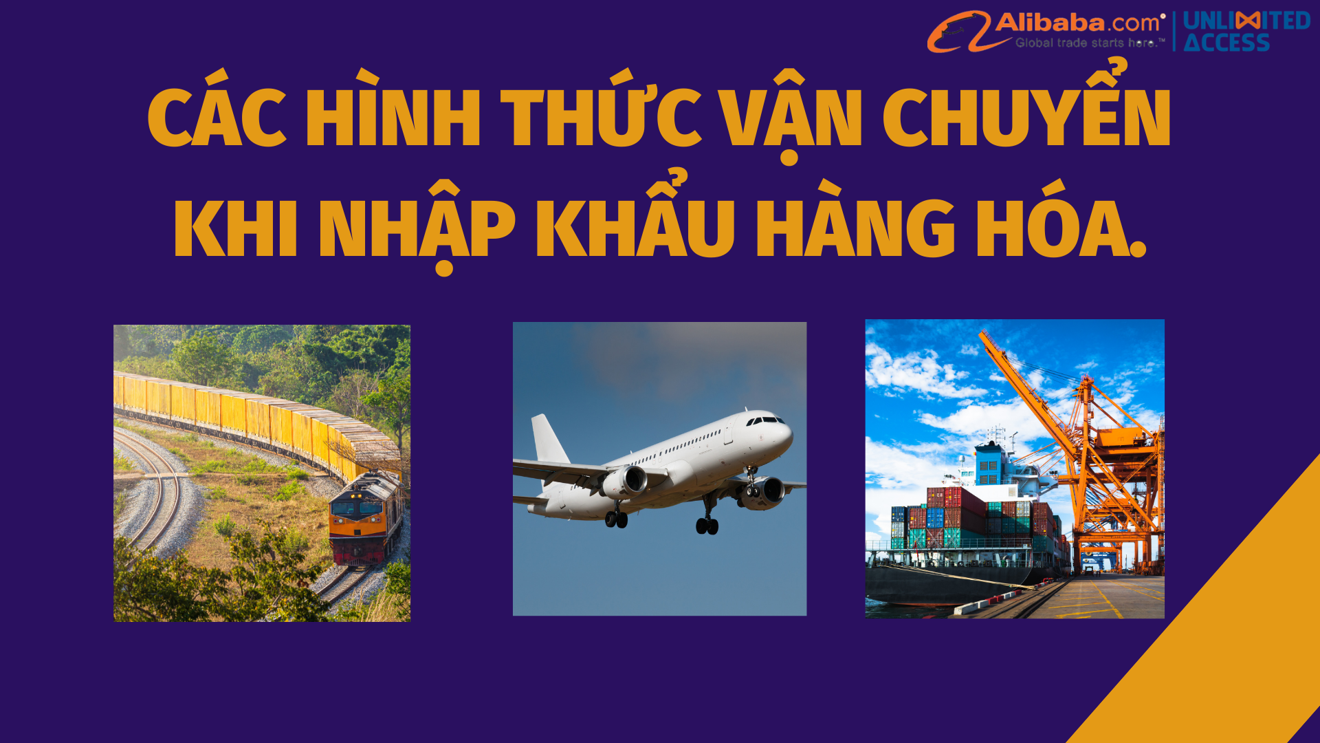 các hình thức vận chuyển khi nhập khẩu hàng hóa
