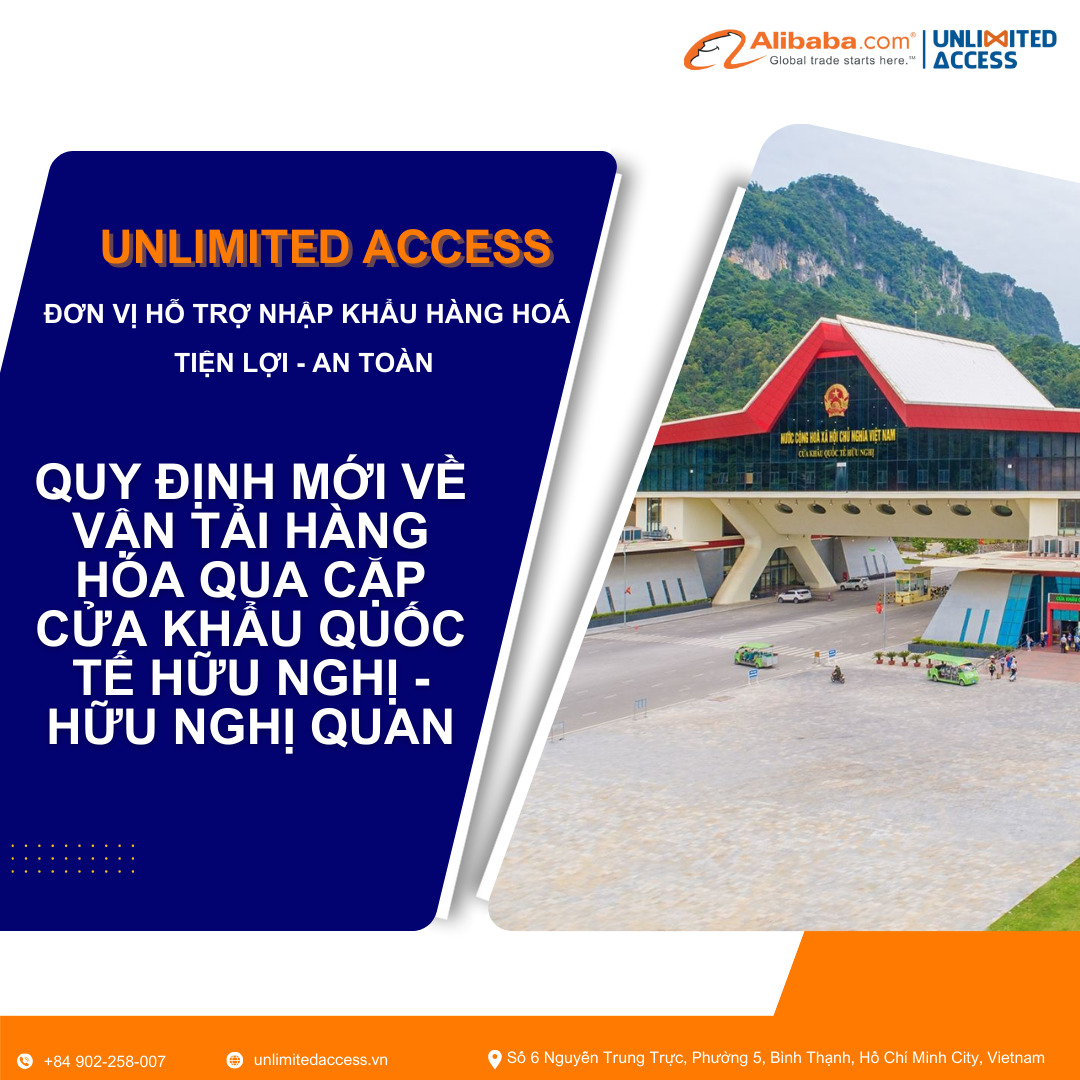 Quy định mới về vận tải hàng hóa qua cặp cửa khẩu quốc tế Hữu Nghị - Hữu Nghị Quan
