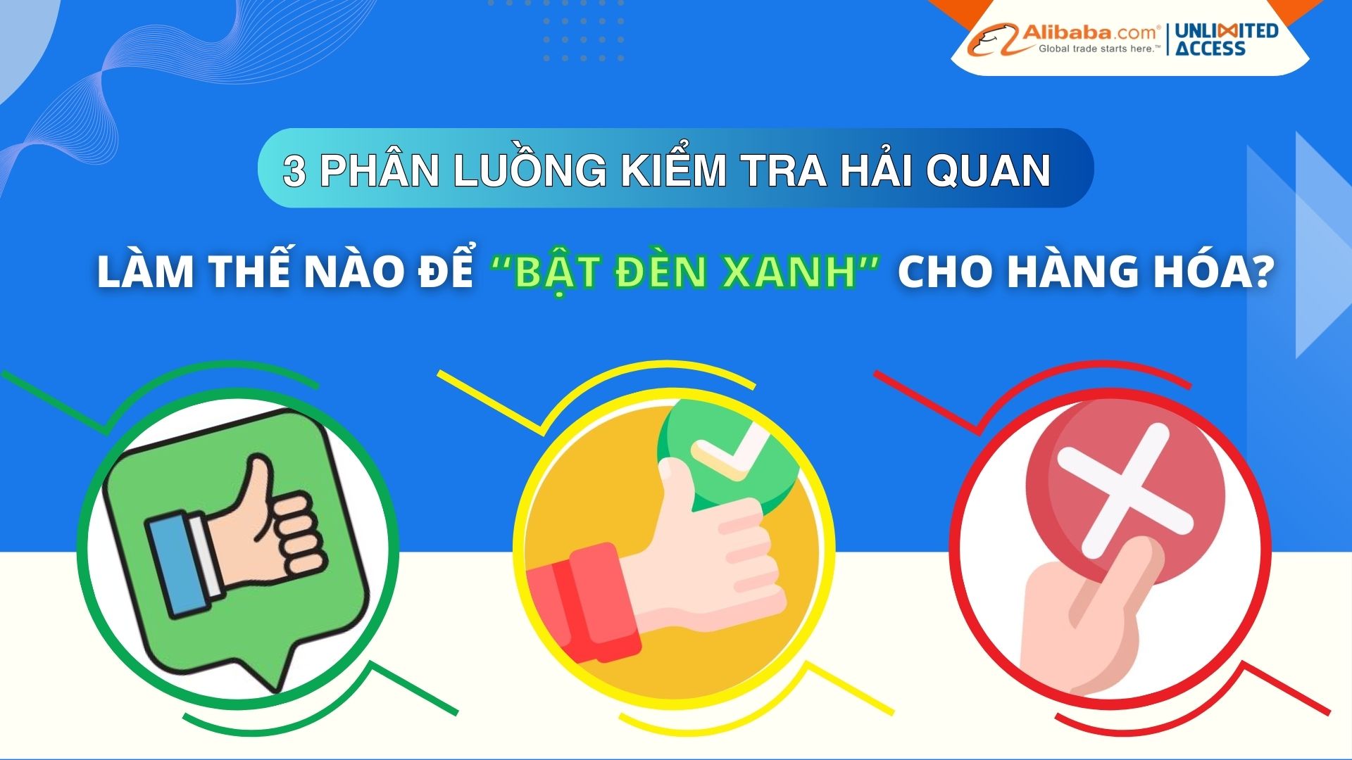 3 Phân luồng kiểm tra hải quan - Luồng xanh, luồng vàng và luồng đỏ