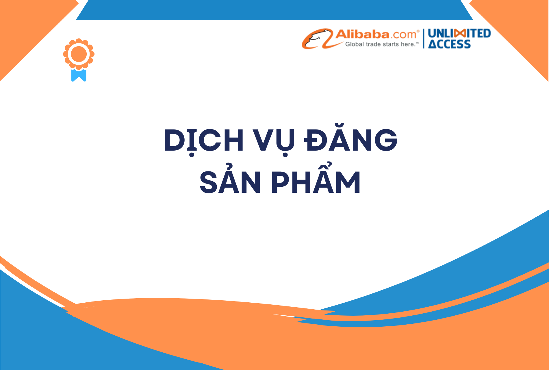 Dịch vụ đăng sản phẩm Alibaba
