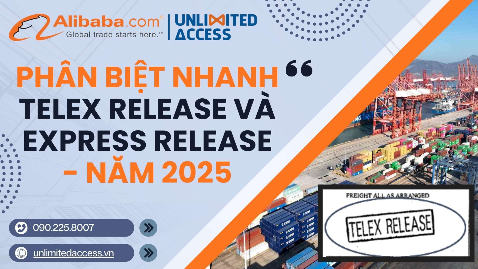 TRÂM - PHÂN BIỆT NHANH TELEX RELEASE VÀ EXPRESS RELEASE - NĂM 2025
