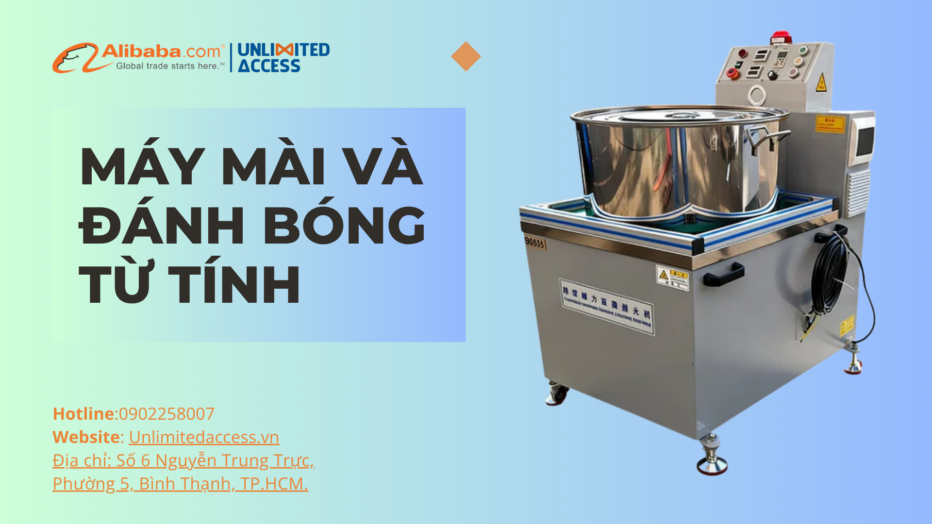 máy mài đánh bóng từ tính