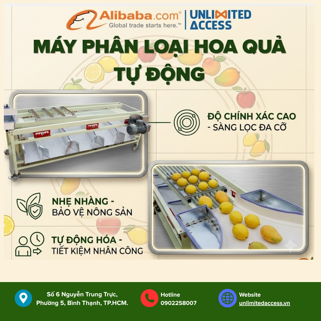 Máy phân loại trái cây tự động