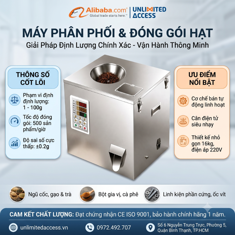 MÁY PHÂN PHỐI VÀ ĐÓNG GÓI HẠT