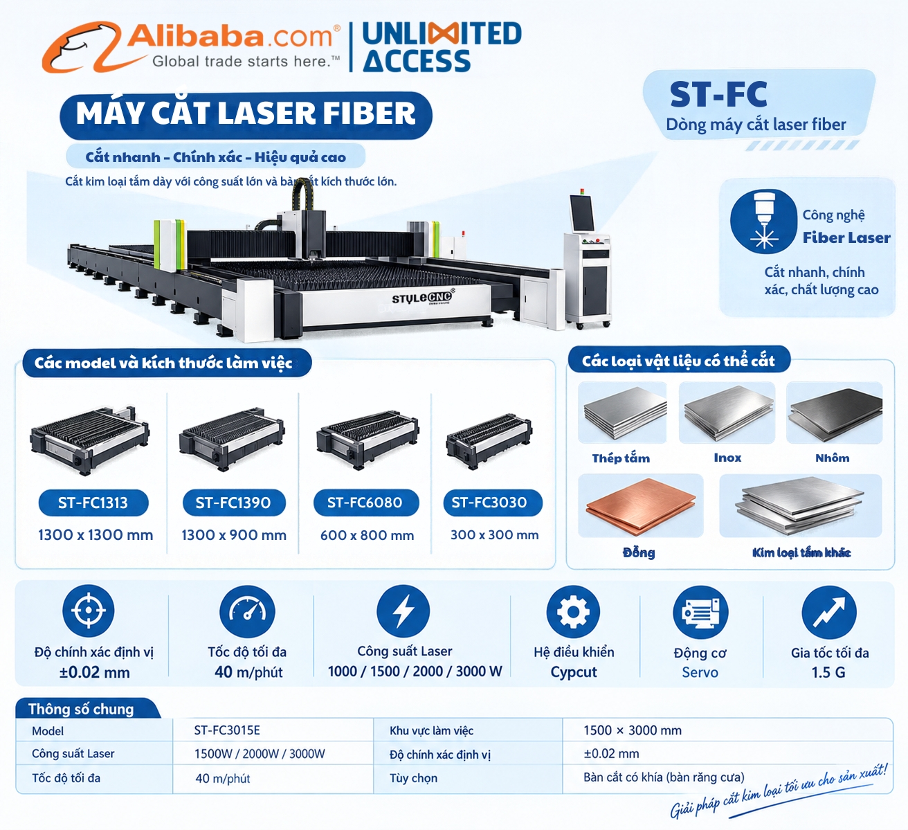 Máy cắt vát laser ST-FC14031SL