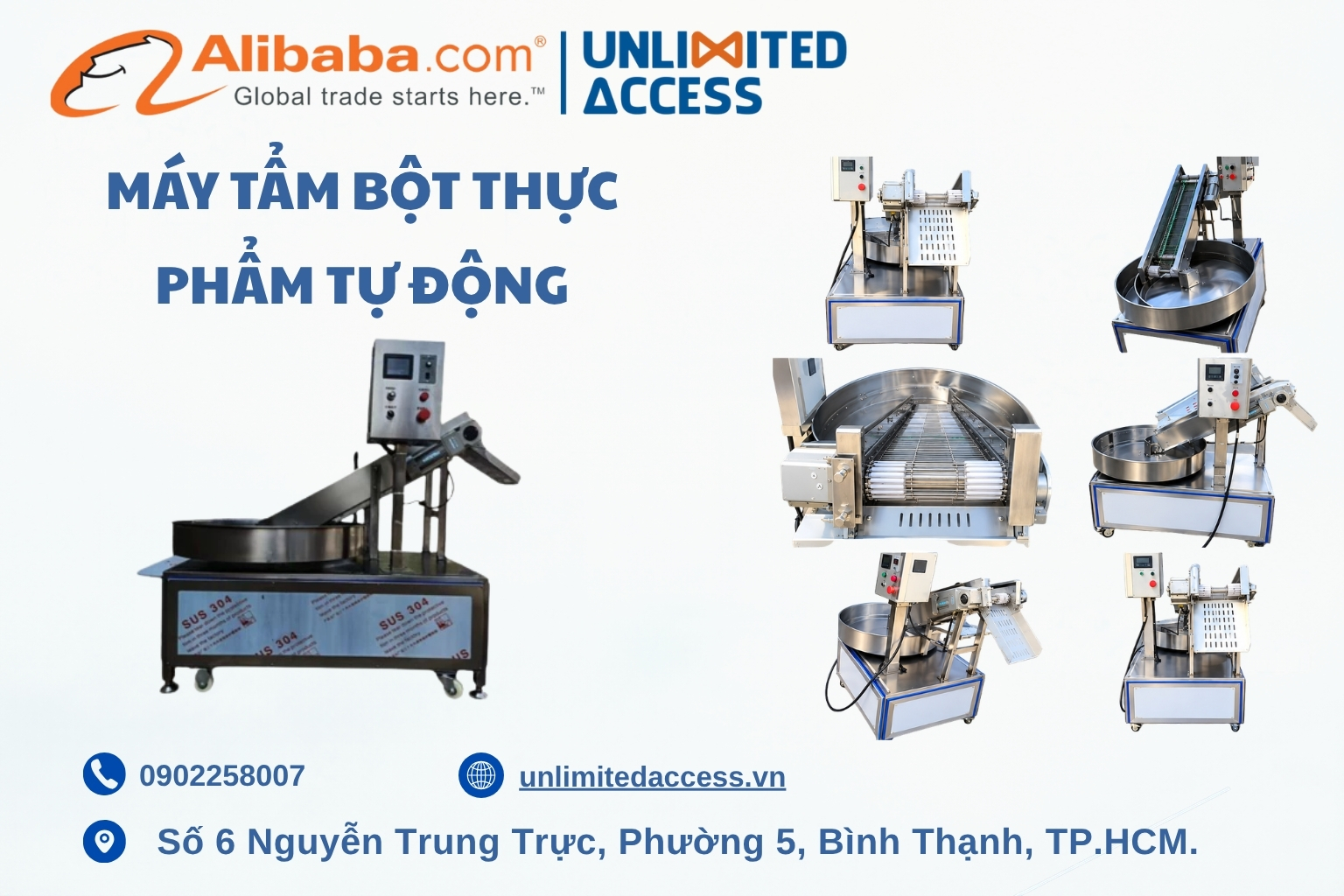 Máy tẩm bột thực phẩm tự động