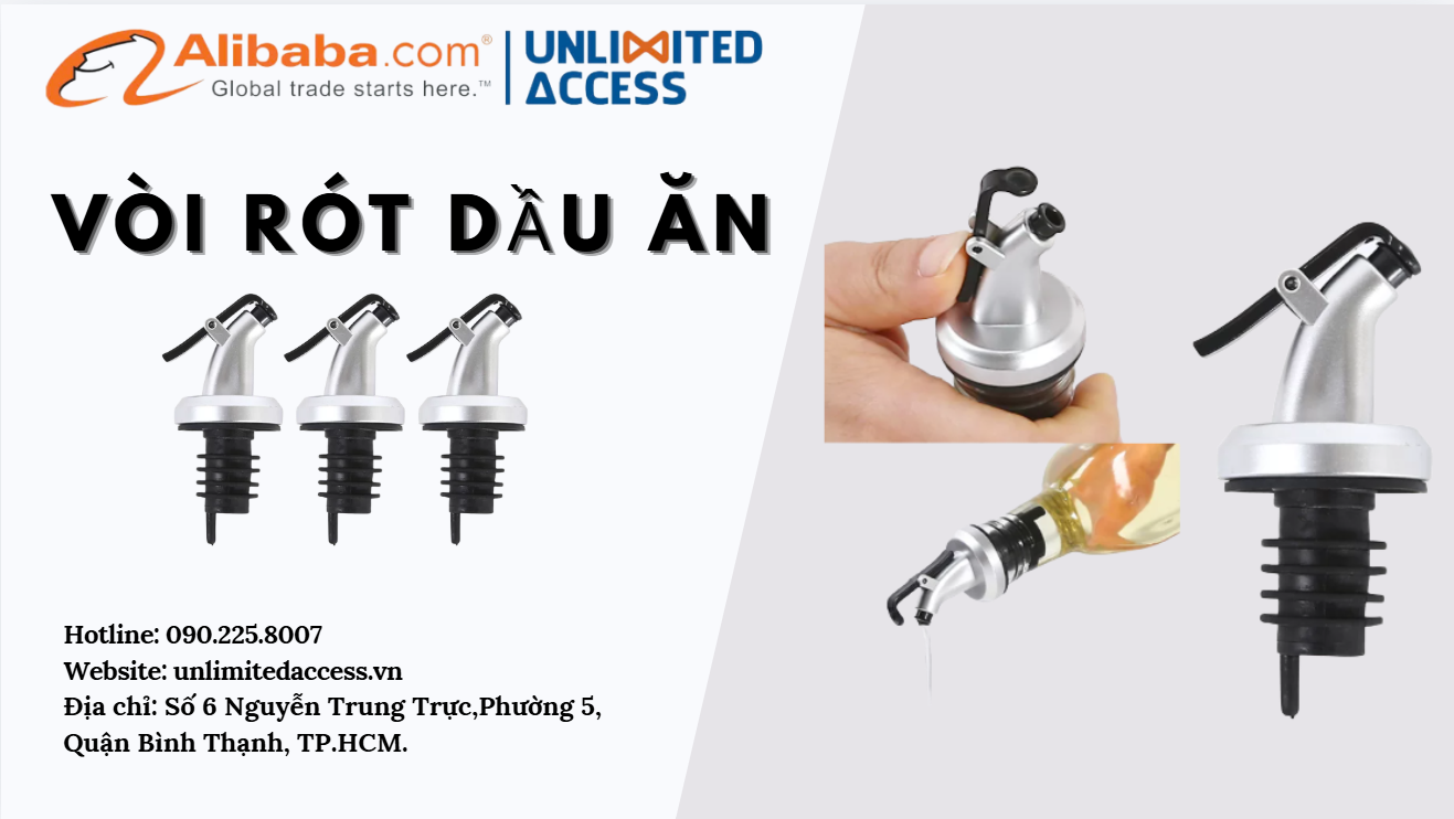 vòi rót dầu ăn lắp vào chai