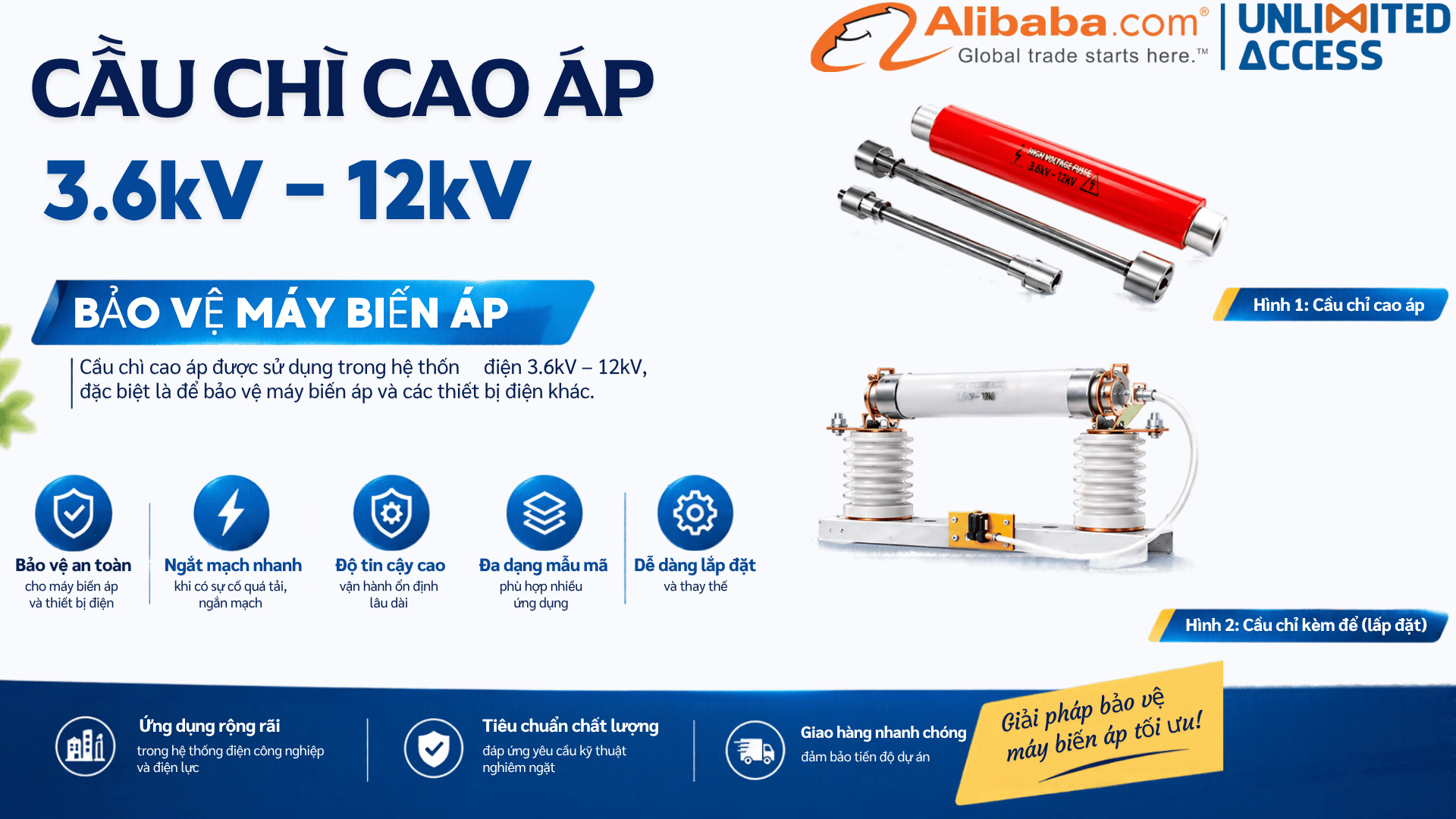 CẦU CHÌ CAO ÁP 3.6kV – 12kV