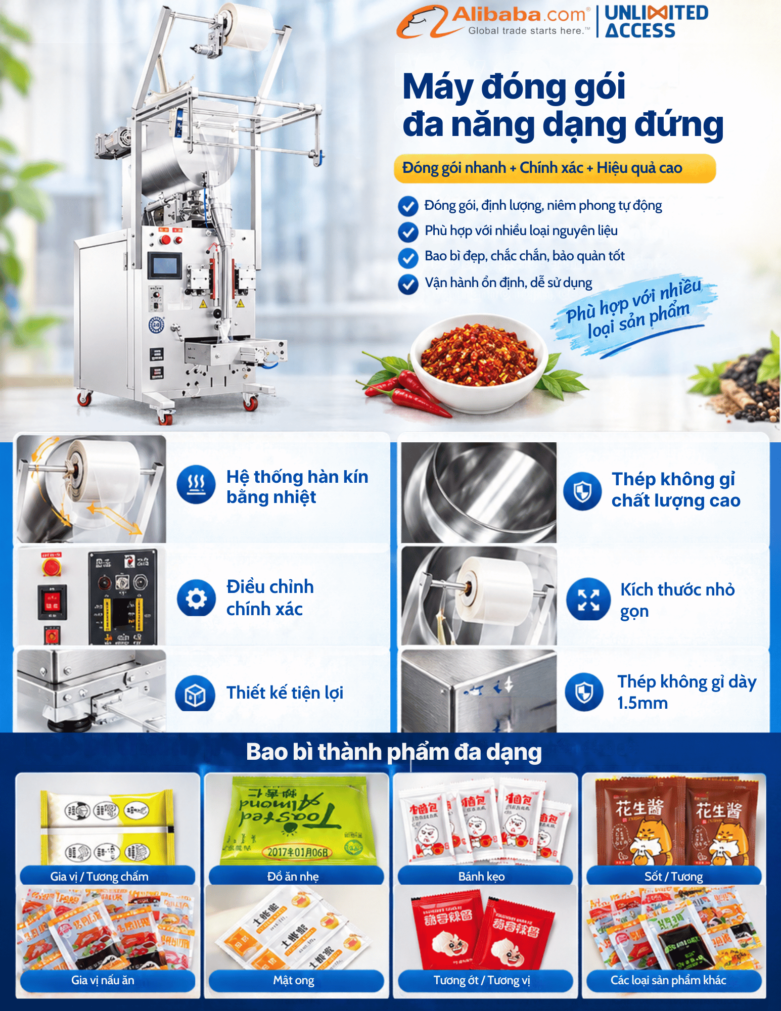 Máy Chiết Rót Và Đóng Gói Tự Động JS-880 | Giá Tốt Bậc Nhất